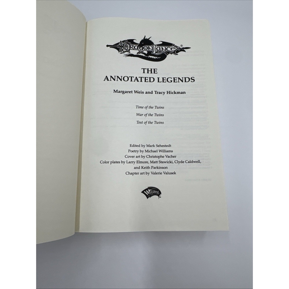 The Annotated Legends Dragonlance Weis Hickman 2003 HC 1st Printing - Picture 10 of 12